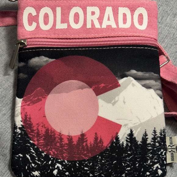 Robin Ruth Pink and Black Colorado Crossbody Bag NWOT - Picture 3 of 8